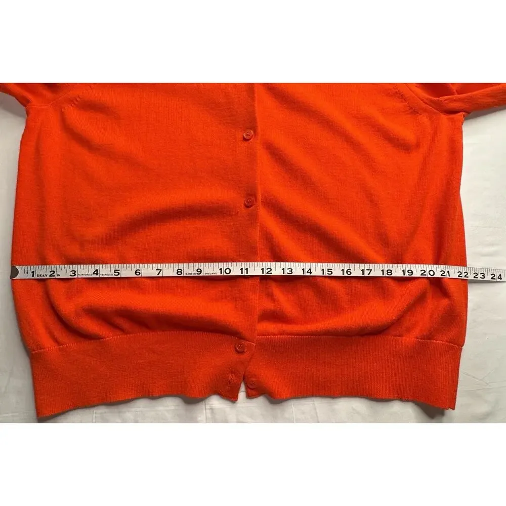 Free Assembly XXL Orange Button Cardigan Cotton Blend